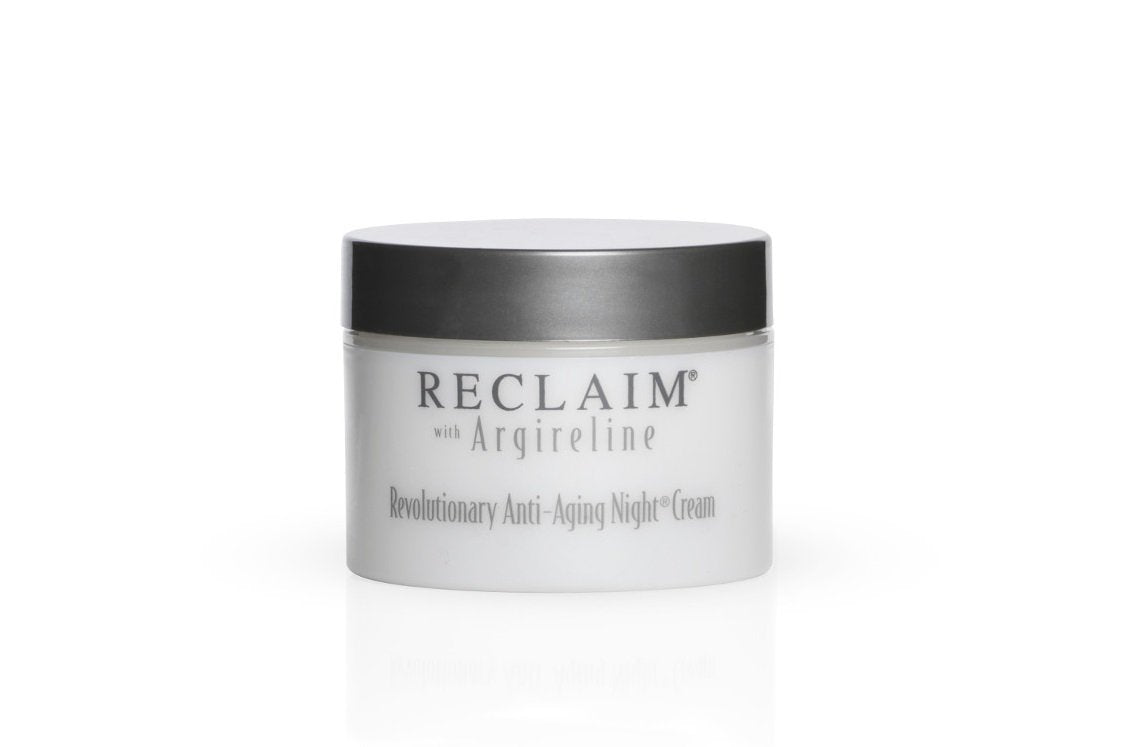 Principal Secret RECLAIM night cream bottle showcases deep hydration for overnight skin renewal.