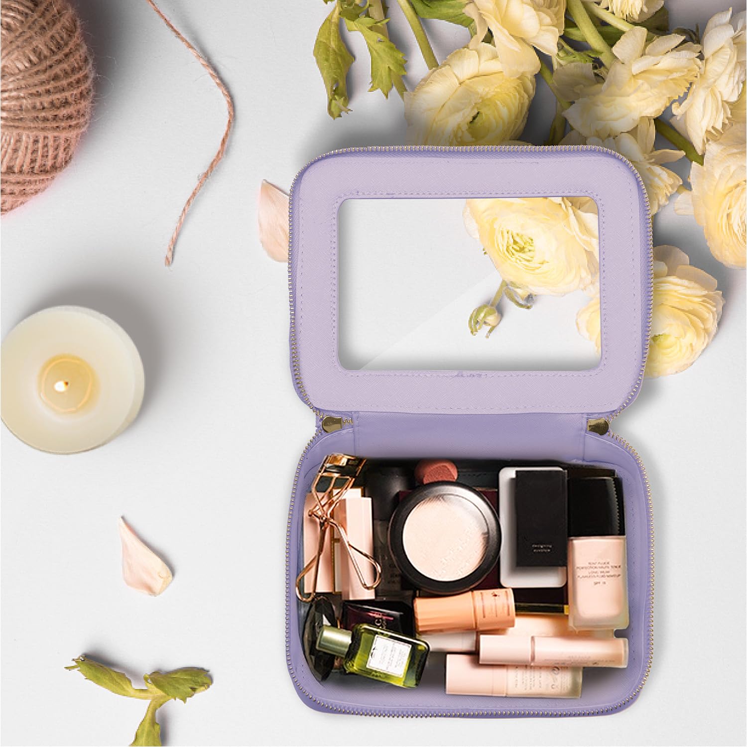 Prite Clear Makeup Bag packaging box presents a gift-ready, premium presentation