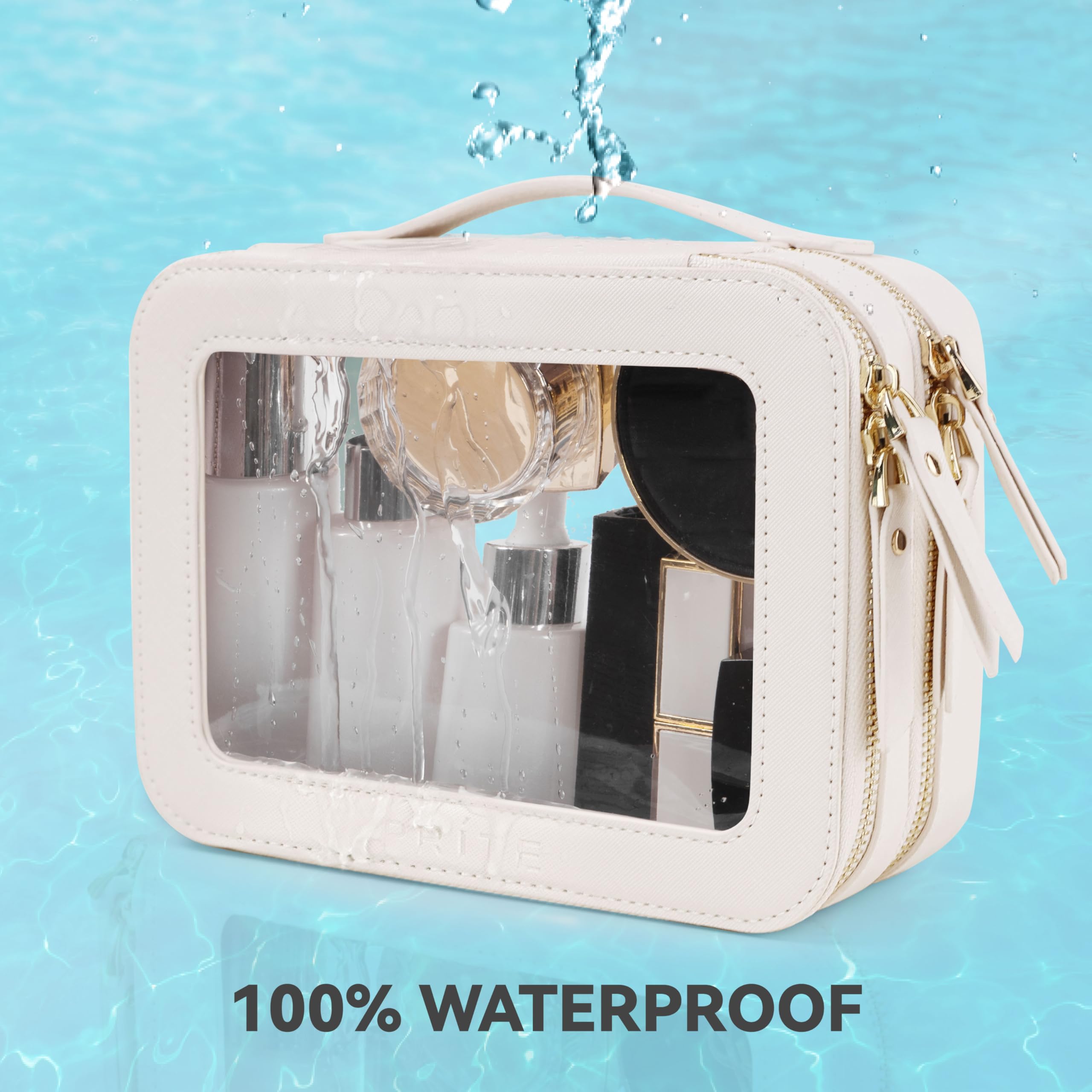 Prite clear panel design offers fast item visibility when packing.