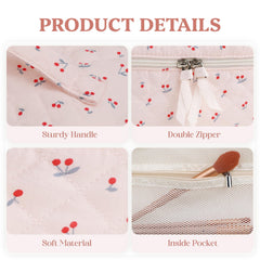 Prite cosmetic bag in durable cotton for daily use.