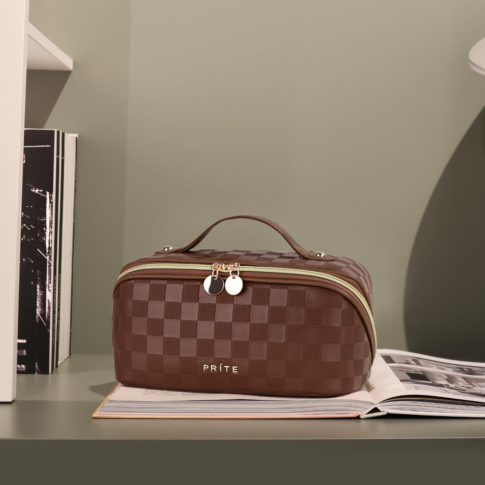 Prite travel bag doubles as home organizer for cosmetics and more.