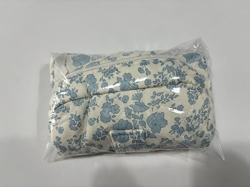 Prite makeup bag easy-clean cotton fabric simplifies care