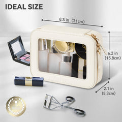 Prite premium PU leather pouch with reinforced stitching for durable use.