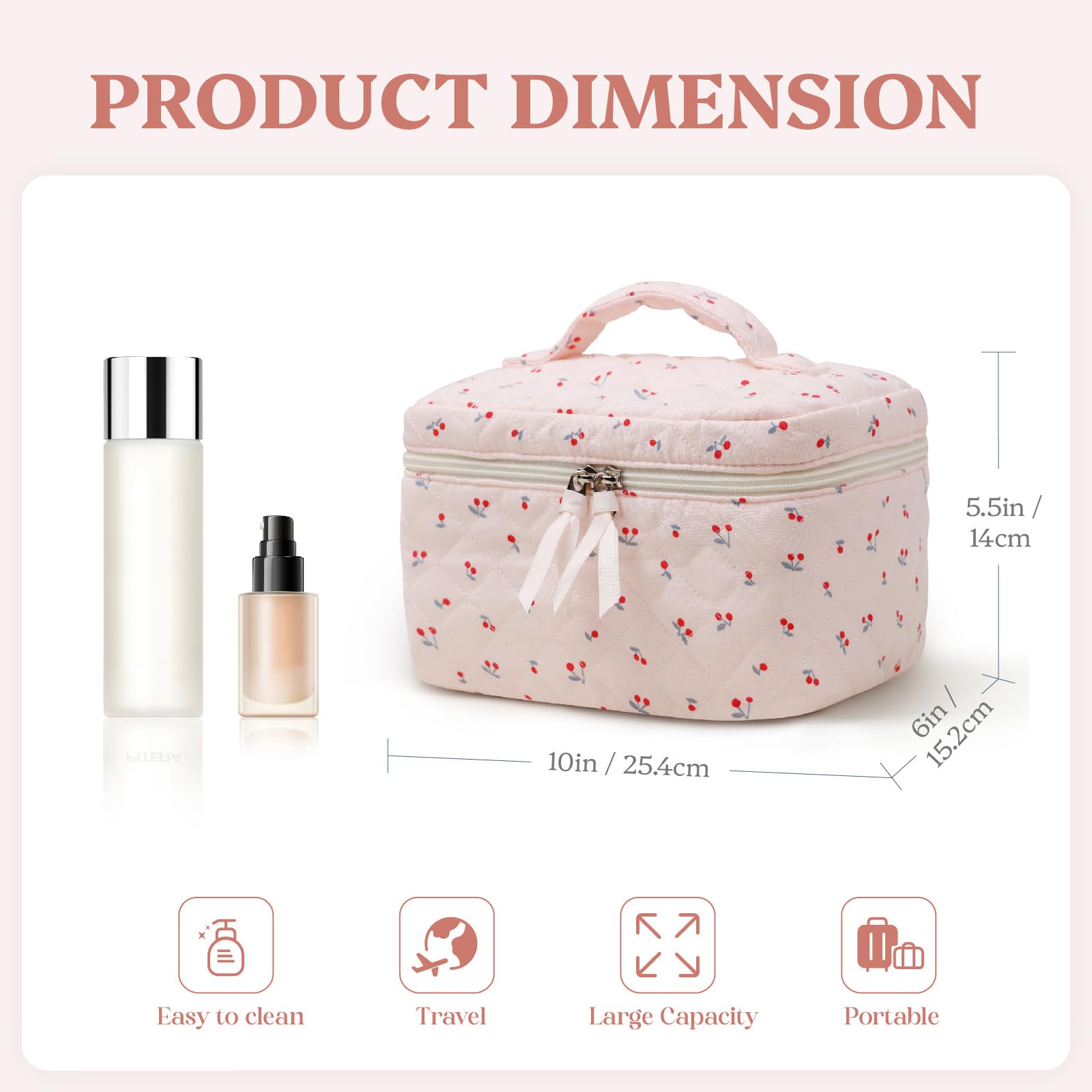 Prite toiletry bag acts as travel organizer for essentials.