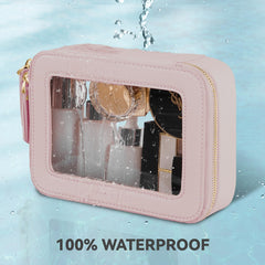 Prite transparent pouch enables quick item spotting for faster morning routines.