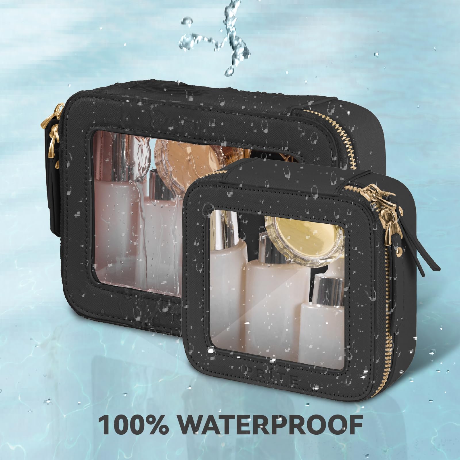 Prite Transparent Visibility Organizer helps locate products instantly during routines.
