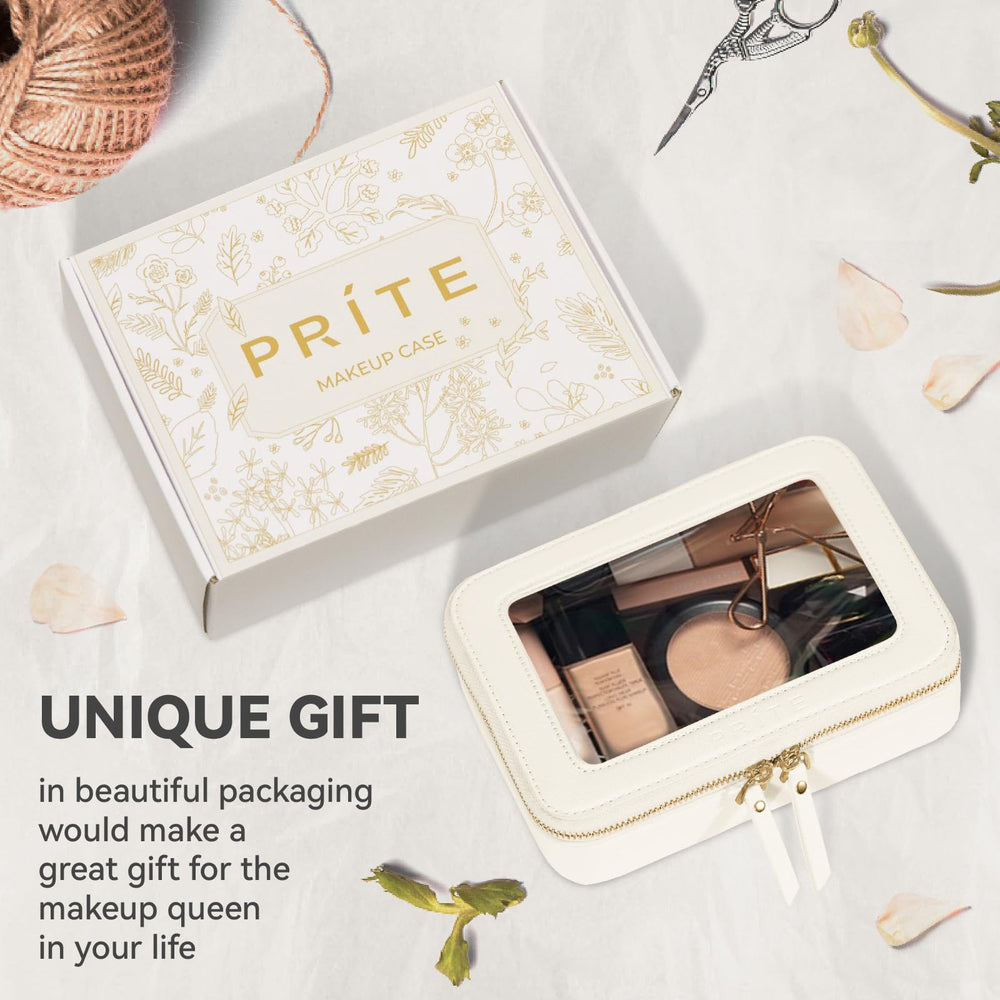 Prite compact travel bag fits brushes, pencils, and chargers.
