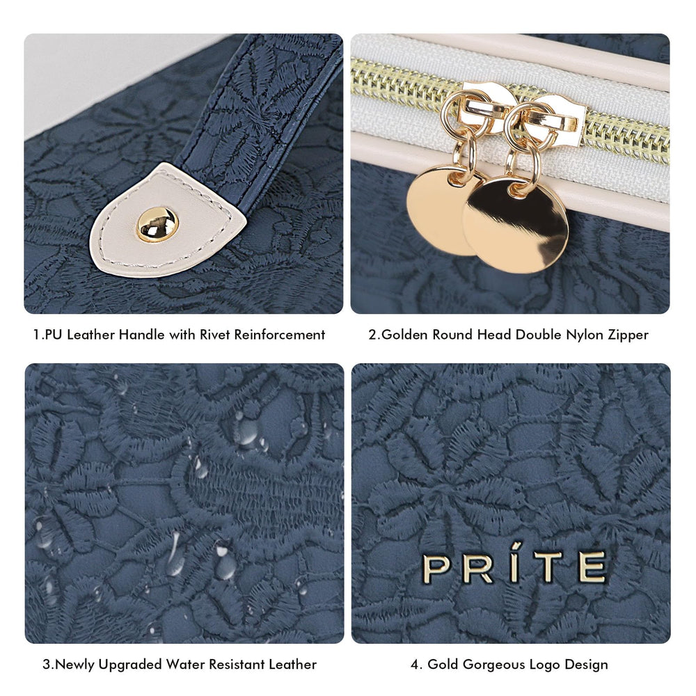 Prite waterproof PU exterior resists spills and wipes clean for quick post-trip cleanup