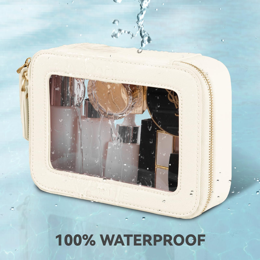 Prite water-resistant material cleans easily with a damp cloth.