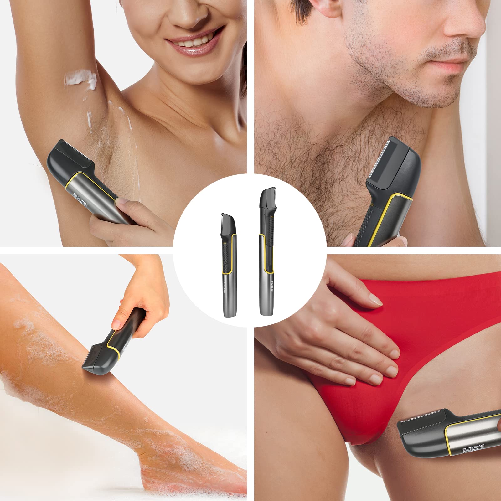 PRITECH body trimmer travel-ready pack keeps accessories organized on the go
