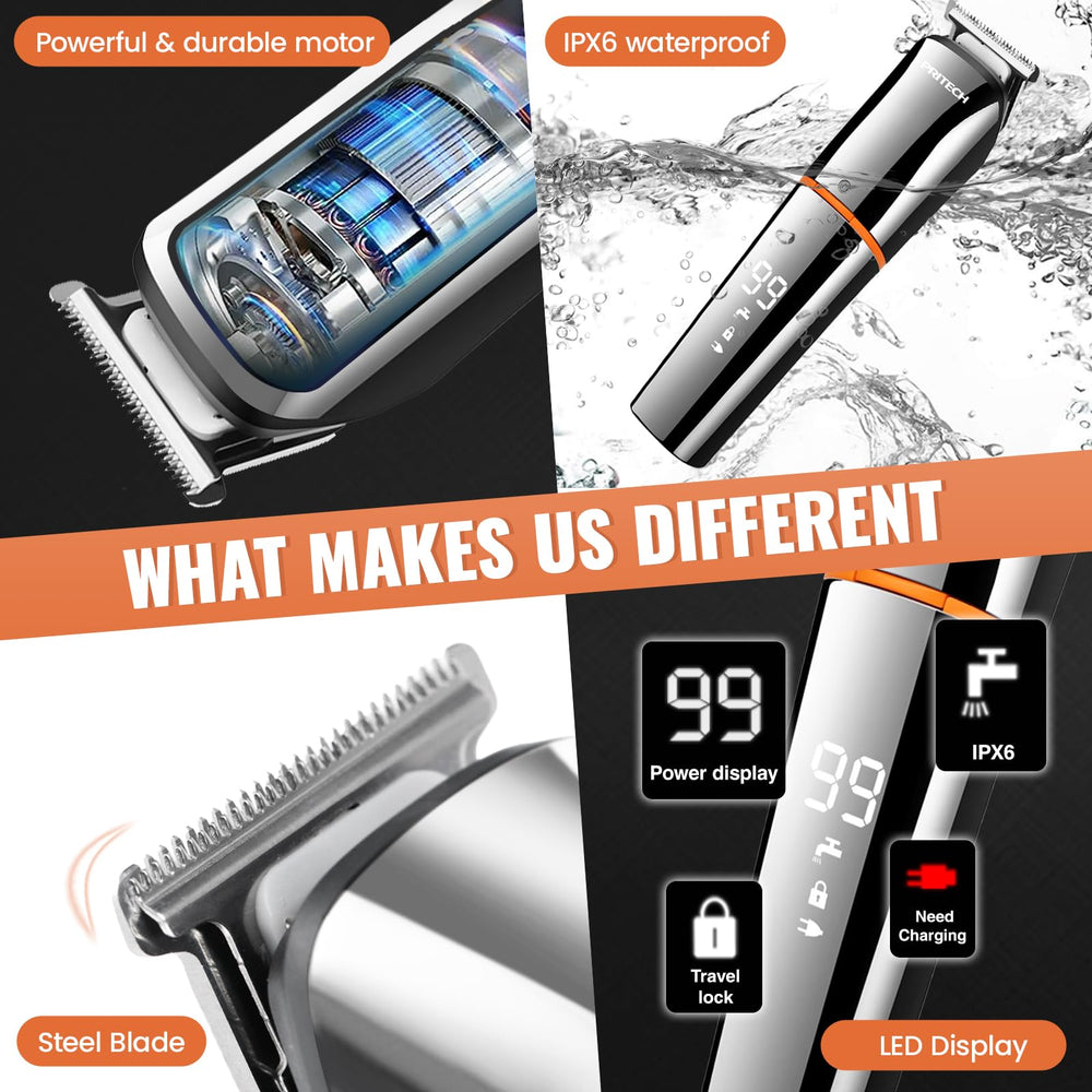 PRITECH included cleaning brush aids thorough post-trim cleanup.
