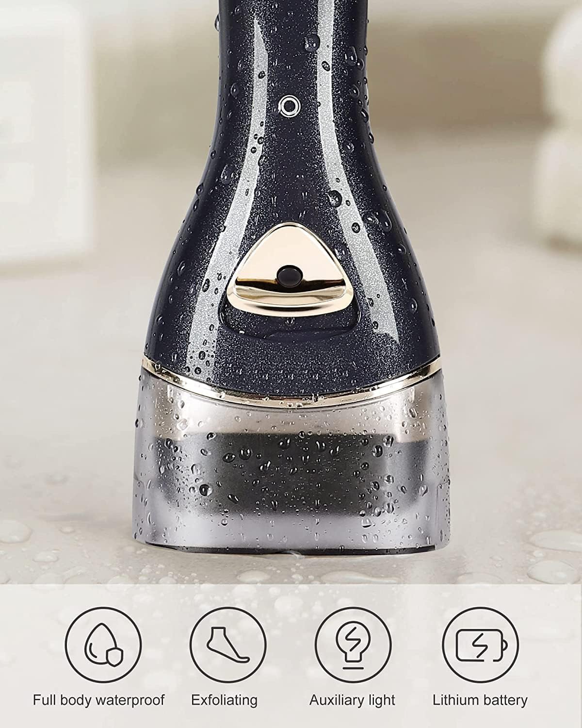 PRITECH electric foot callus remover charging-dock image highlights cordless mobility and quick recharges.