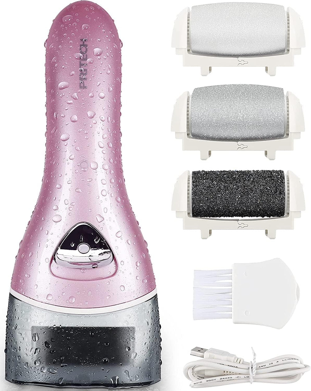 PRITECH electric foot callus remover kit ready for at-home pedicure sessions