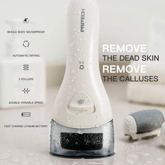 PRITECH electric foot file two-speed control for tailored skin resurfacing