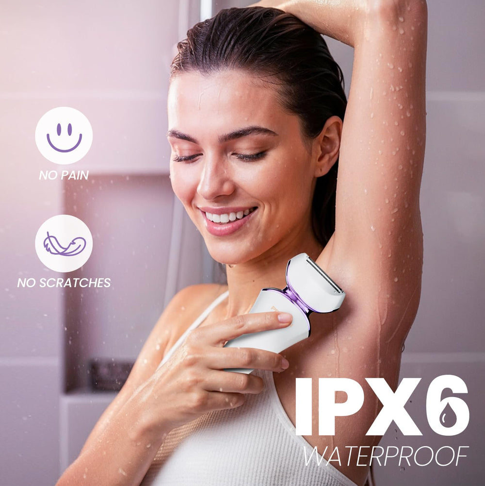 PRITECH Electric Razor for Women usb-charging-dock demonstrates convenient charging options