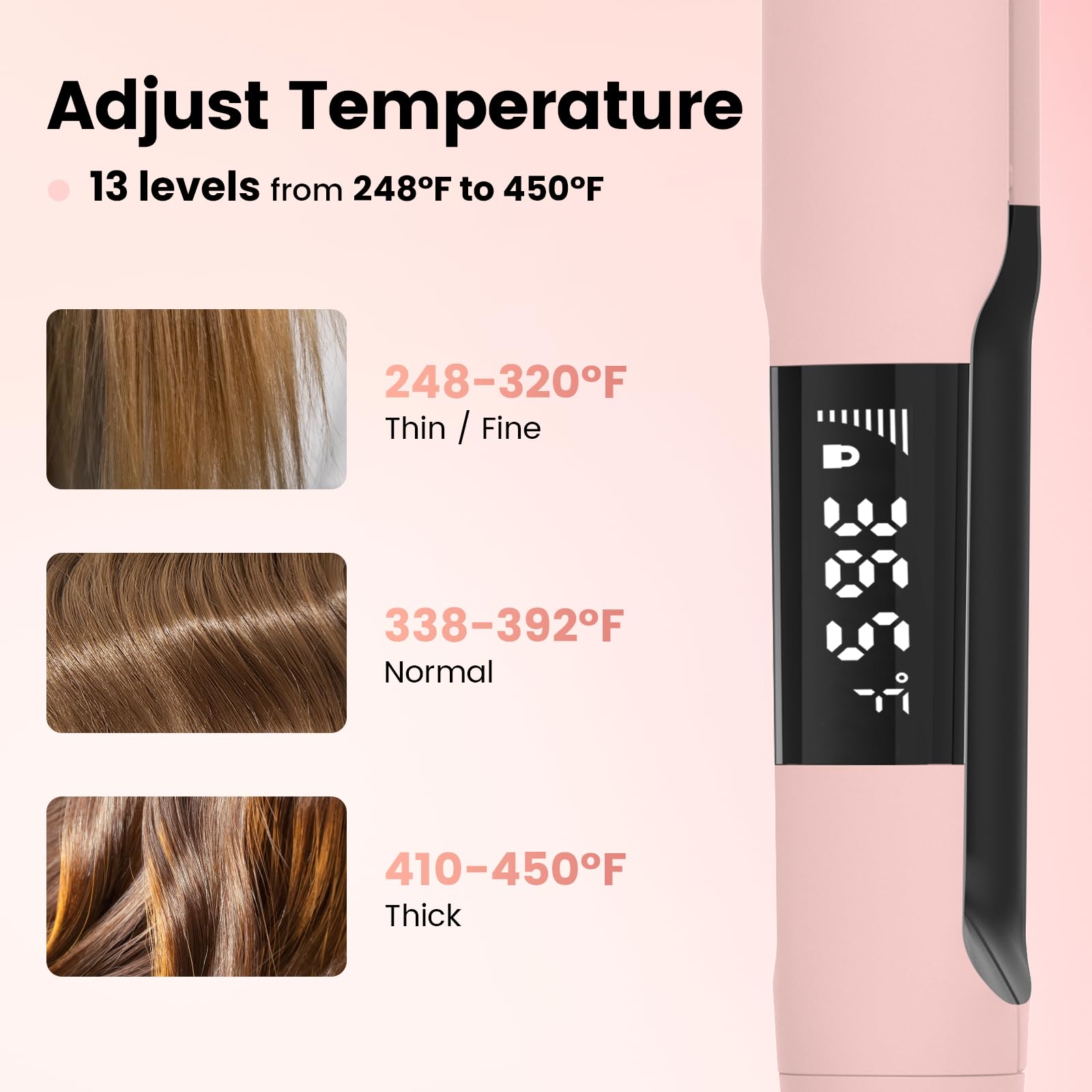PRITECH flat iron anti-misoperation lock in use prevents accidental presses