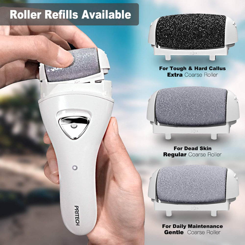 PRITECH foot callus remover ipx6 waterproof for easy rinsing after use