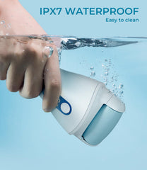 PRITECH foot scrubber with roller attachment for wide-area callus removal