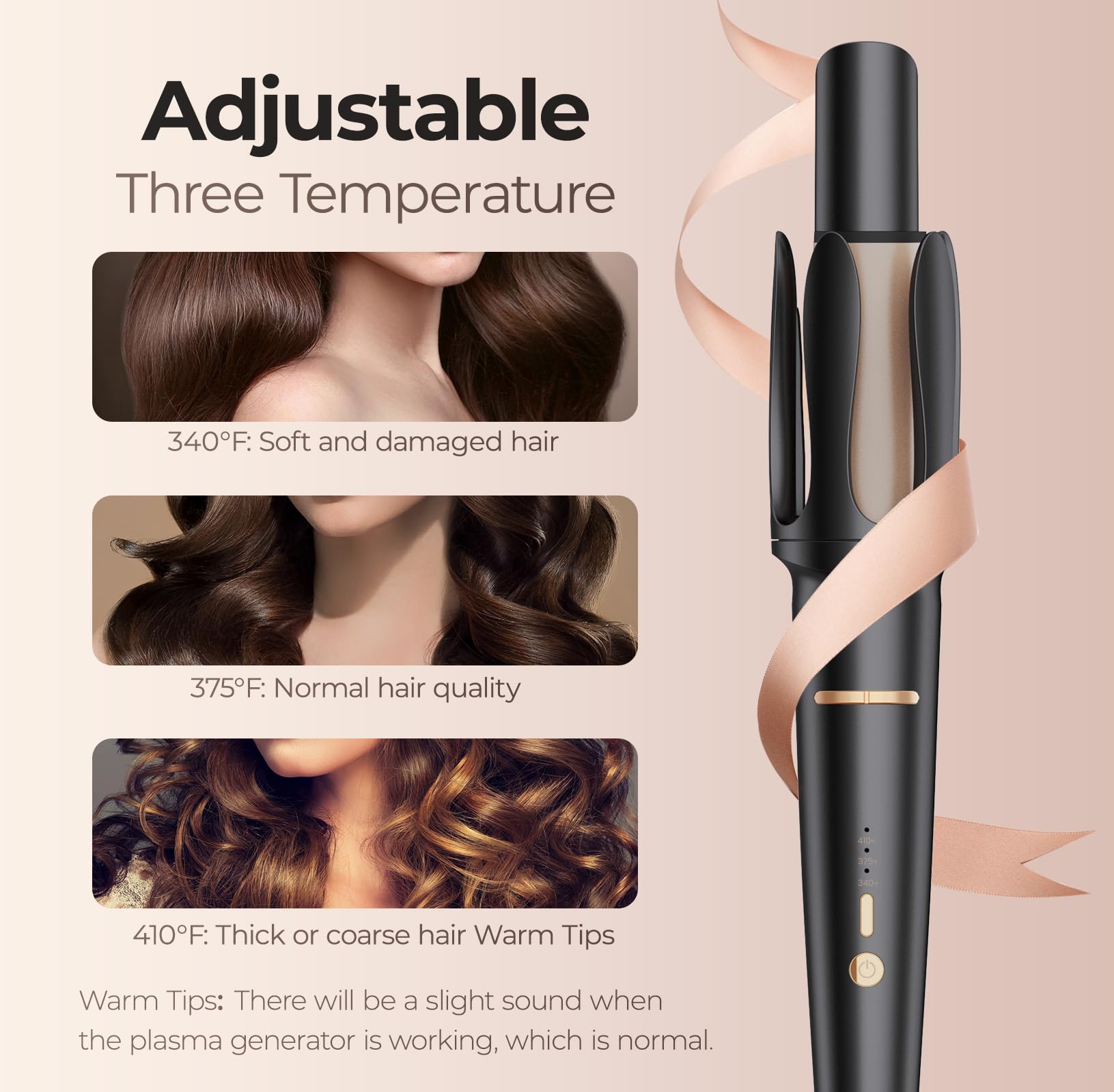 PRITECH ionic coating delivers smoother waves and salon-like shine at home.