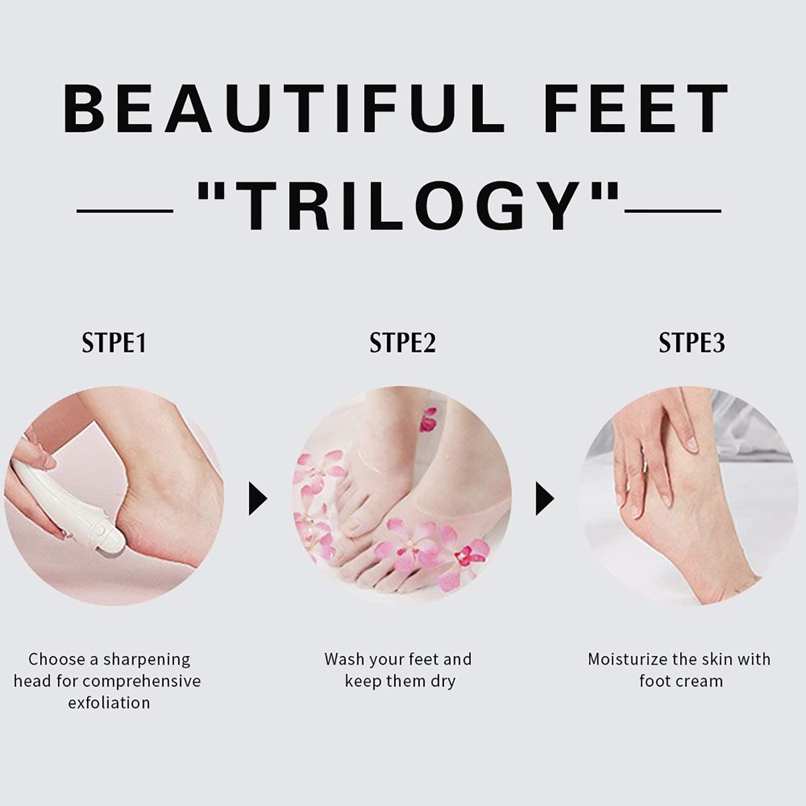 PRITECH replacement rollers on foot file with easy-click installation