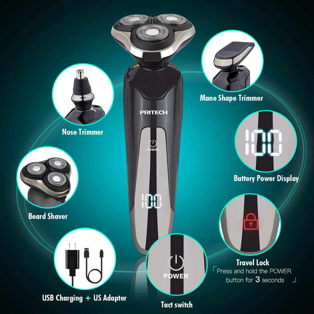PRITECH electric razor nose trimmer delivering precise grooming and clean nasal edges