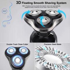 PRITECH electric razor sideburns trimmer creating clean, symmetrical lines