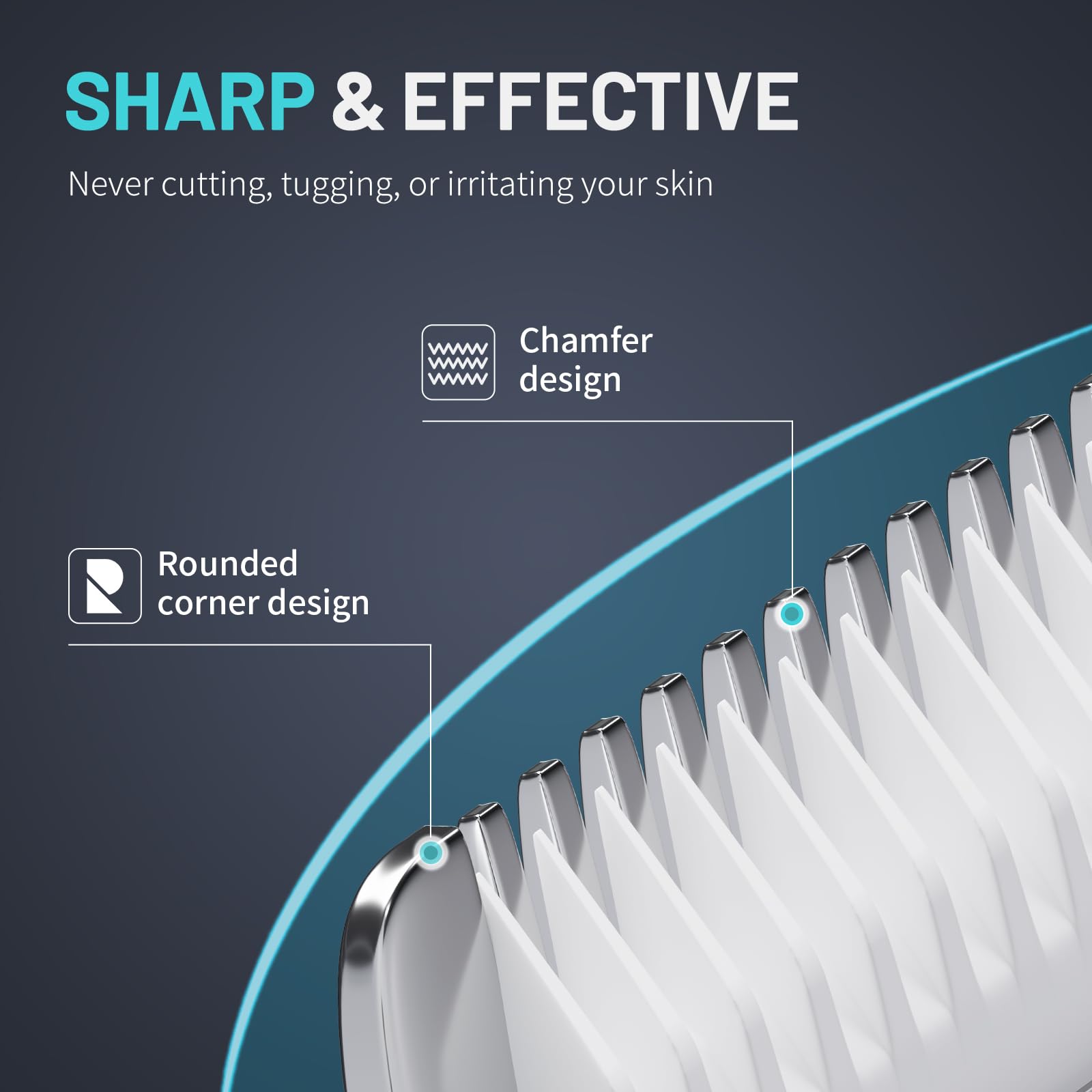 PRITECH waterproof trimmer supports wet and dry use for versatile grooming.