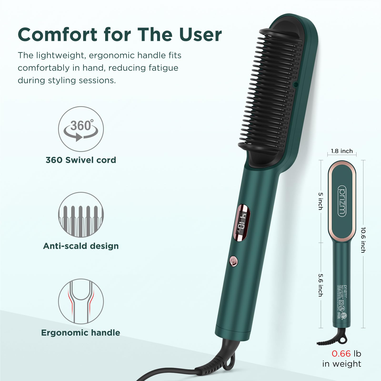 Prizm auto shut-off provides peace of mind after styling.