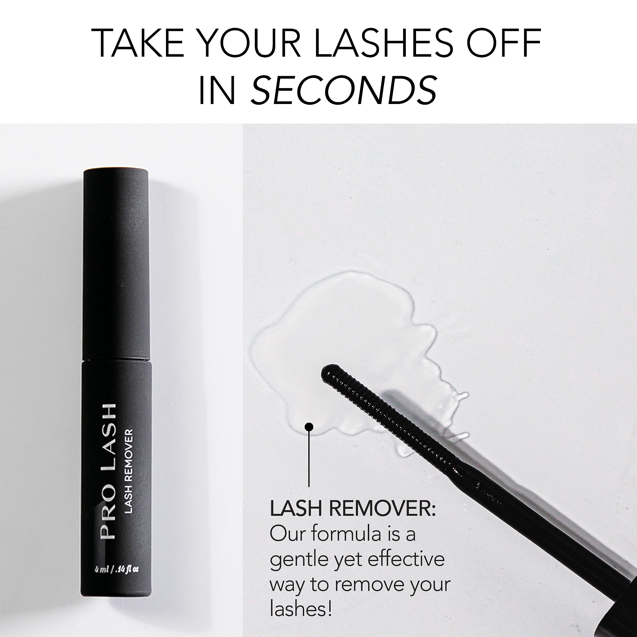 Pro Lash Lash Remover oil texture close-up demonstrating nourishing conditioning.