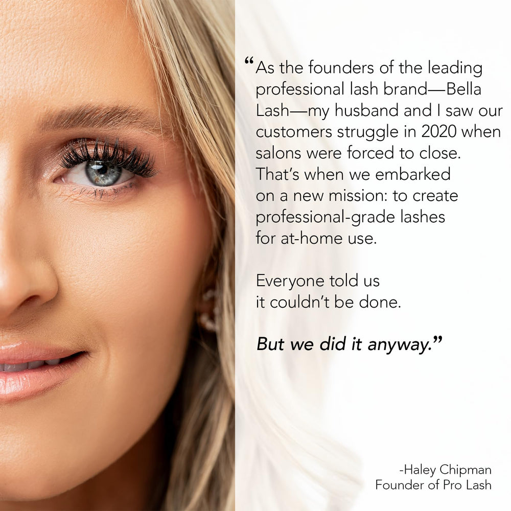 Pro Lash ProWear black clusters with cocoa brown option offer versatile looks.