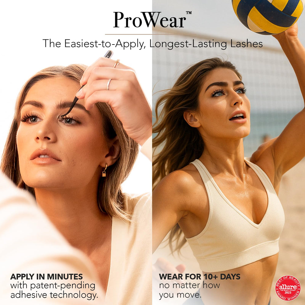 Pro Lash ProWear clusters close-up in black, offering comfortable, fluffy volume.