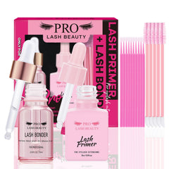 PRO LASHBEAUTY lash-bonder primer bottle closeup boosts bond and retention