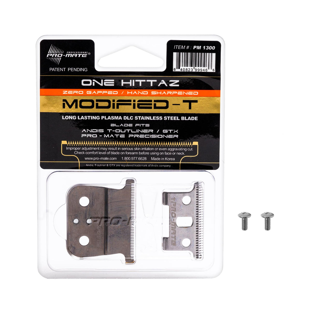 PRO-MATE 04521 replacement blade closeup shows carbon-steel durability for sharp cuts.