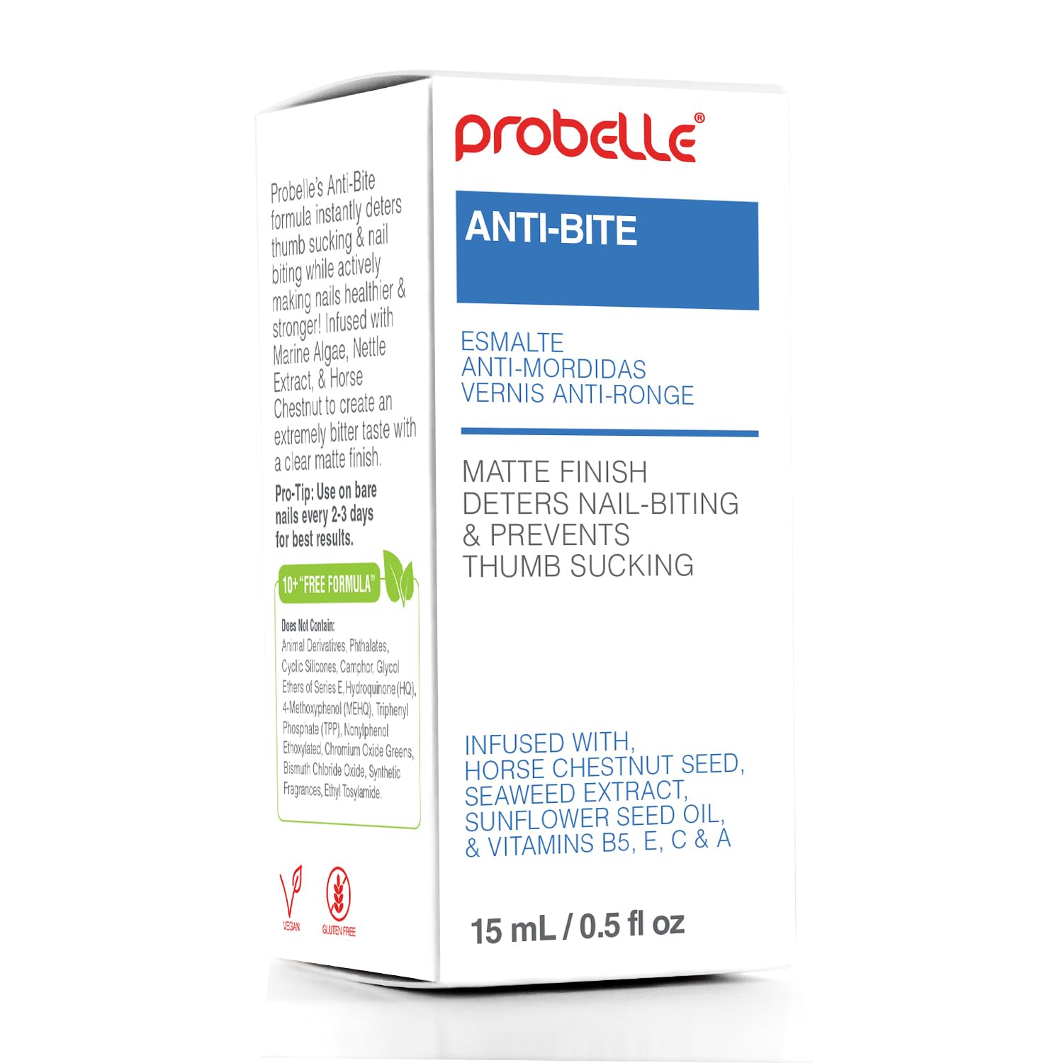 Probelle Anti-Bite family-use scene shows kid-friendly, 3+ application