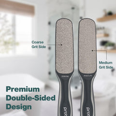 Probelle foot file handle-detail highlighting ergonomic grip for pedicures