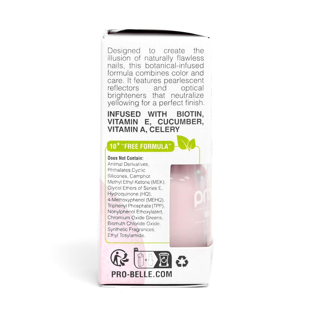 Probelle Illuminating Nail Concealer finished manicure showing even luminous shine