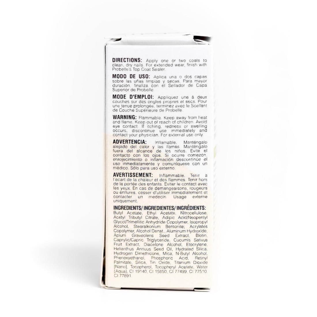 Probelle Illuminating Nail Concealer packaging front shows premium quality