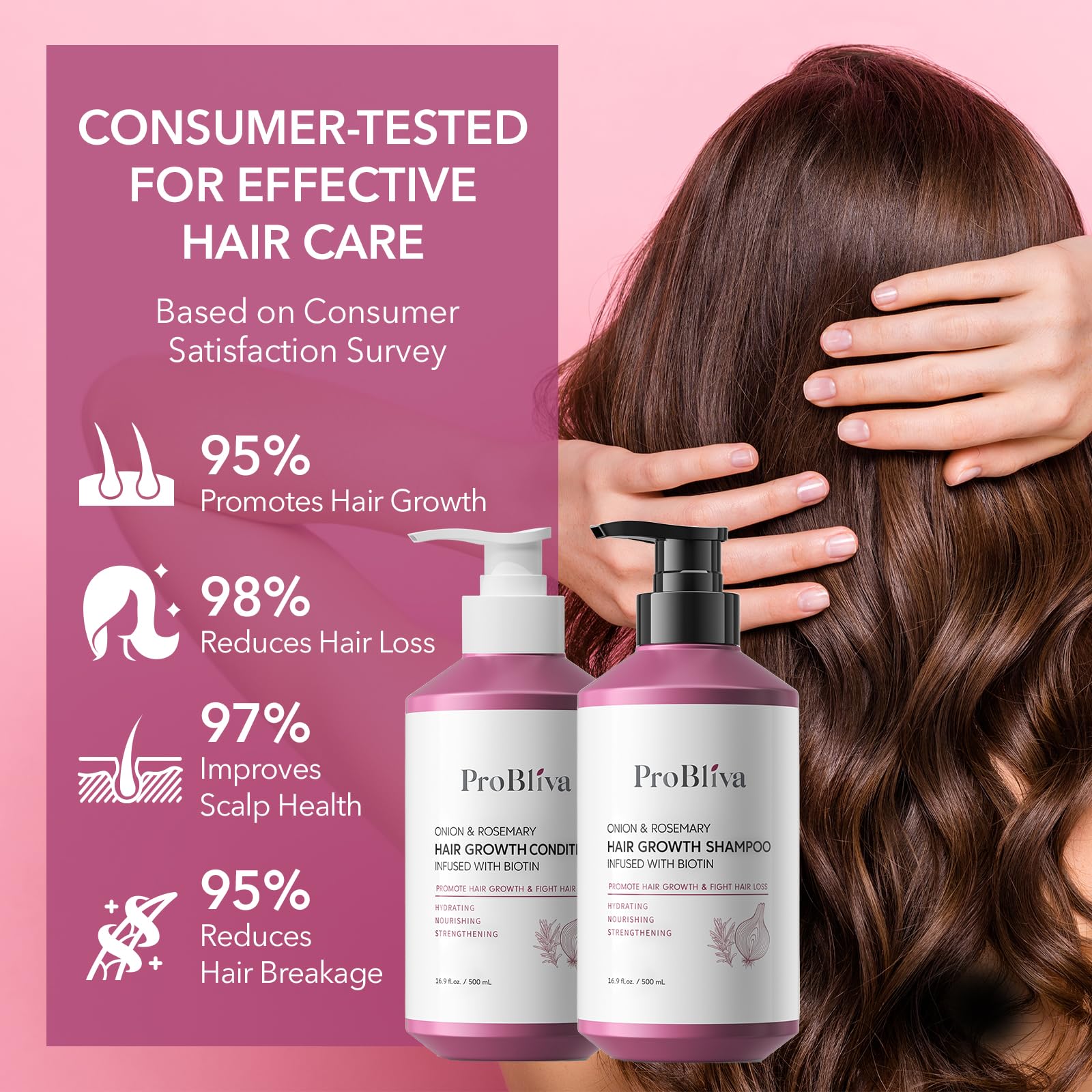 ProBliva biotin oil nourishment drops signaling scalp support and strength