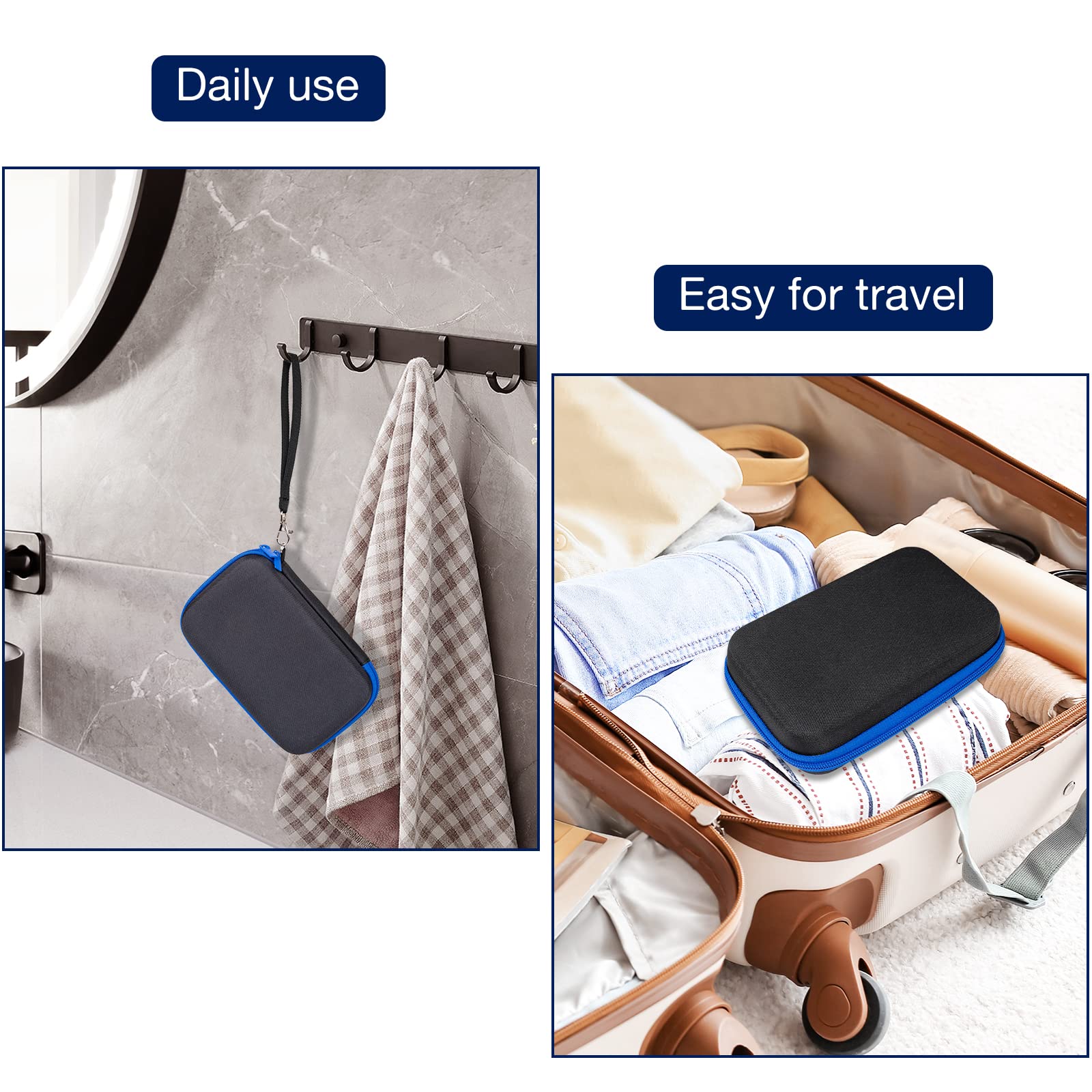 ProCase two-way zip design enables quick access to devices and accessories