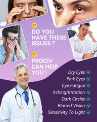 Prociv Cotton diamond mesh fabric keeps eyelids comfortable and breathable.