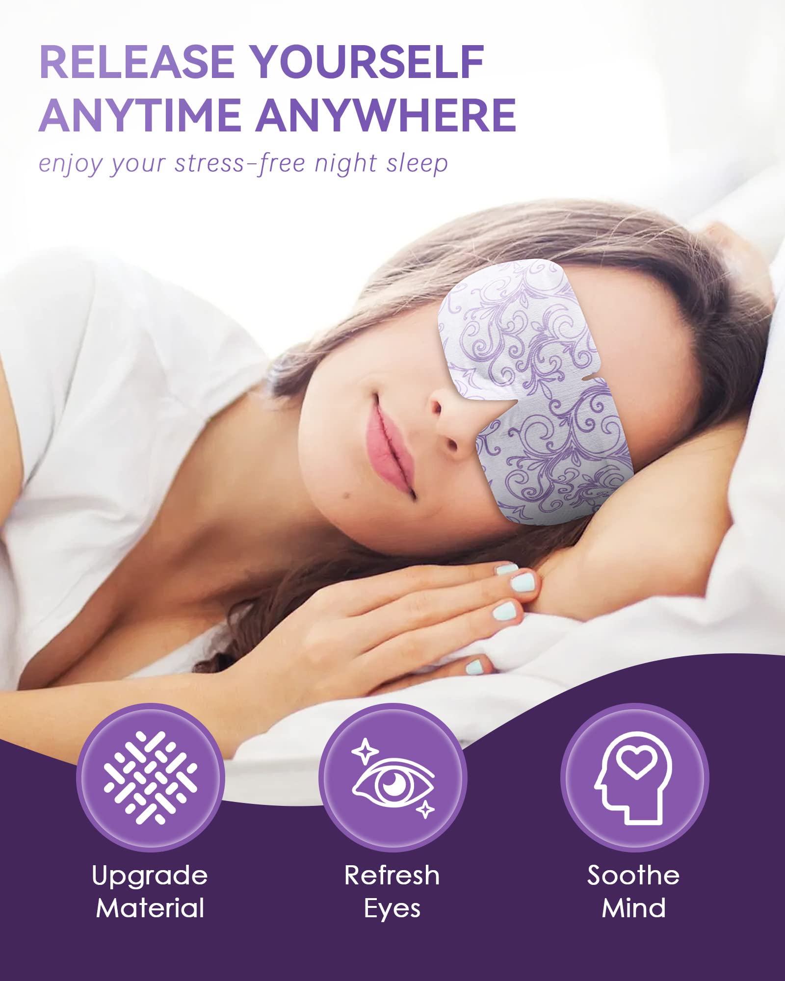 Prociv Eye mask with flexible ear hooks fits many face shapes.