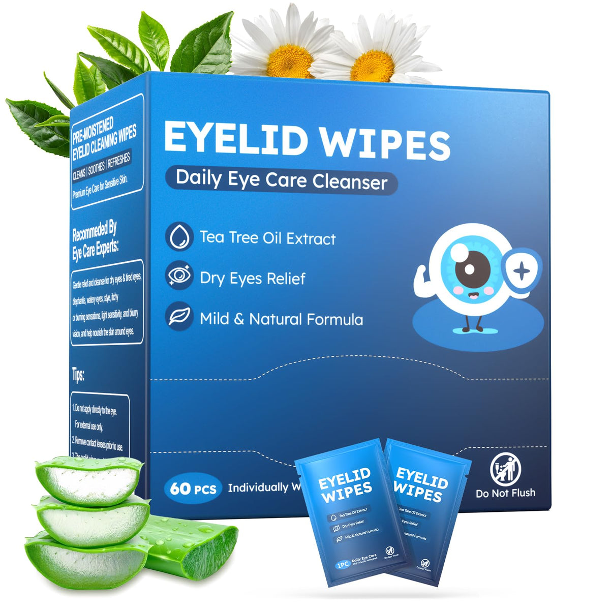 ProCIV eyelid wipes on-the-go sachets offer quick, gentle cleansing for daily comfort.