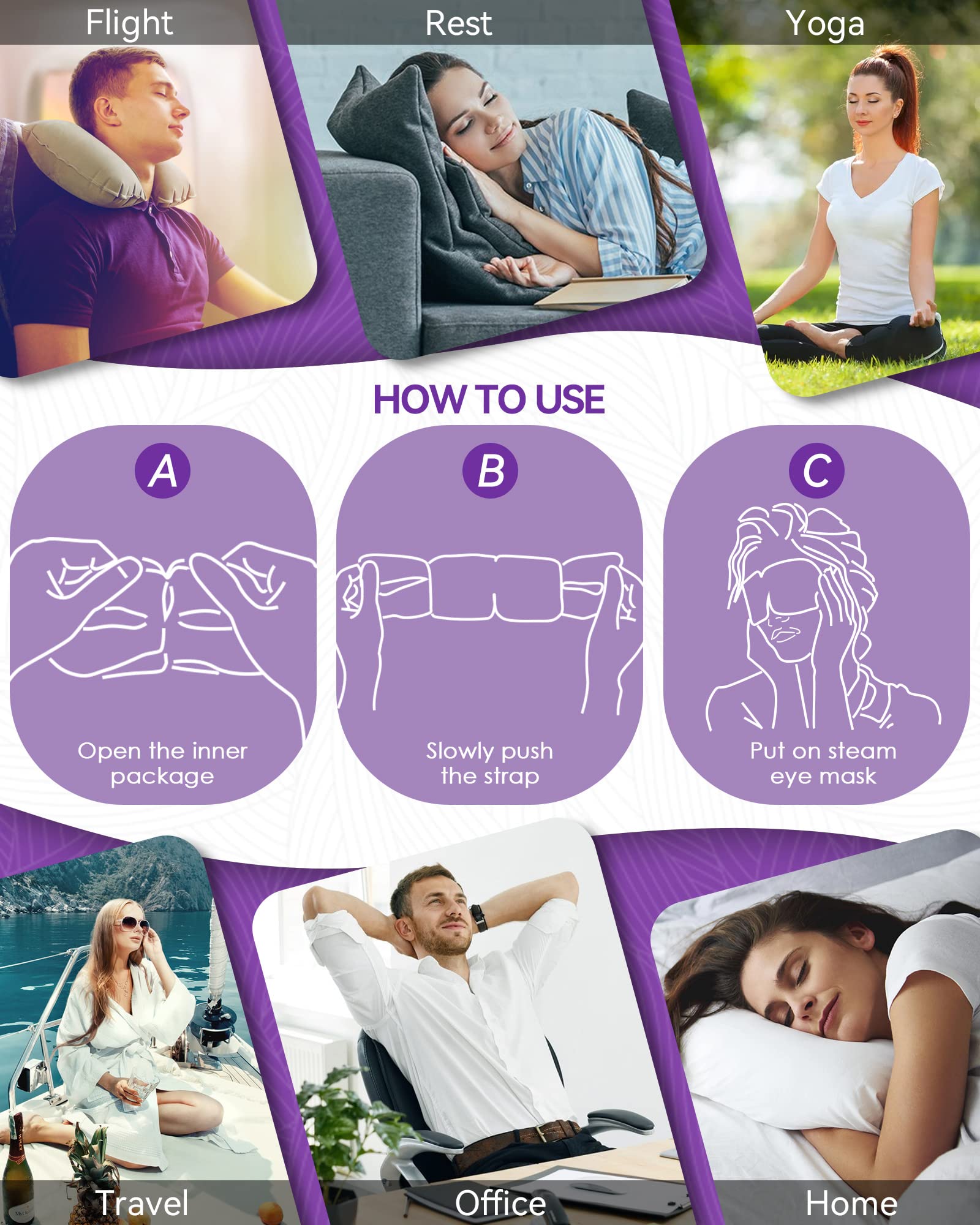 Prociv Gift-ready lavender eye mask ideal for friends and family.