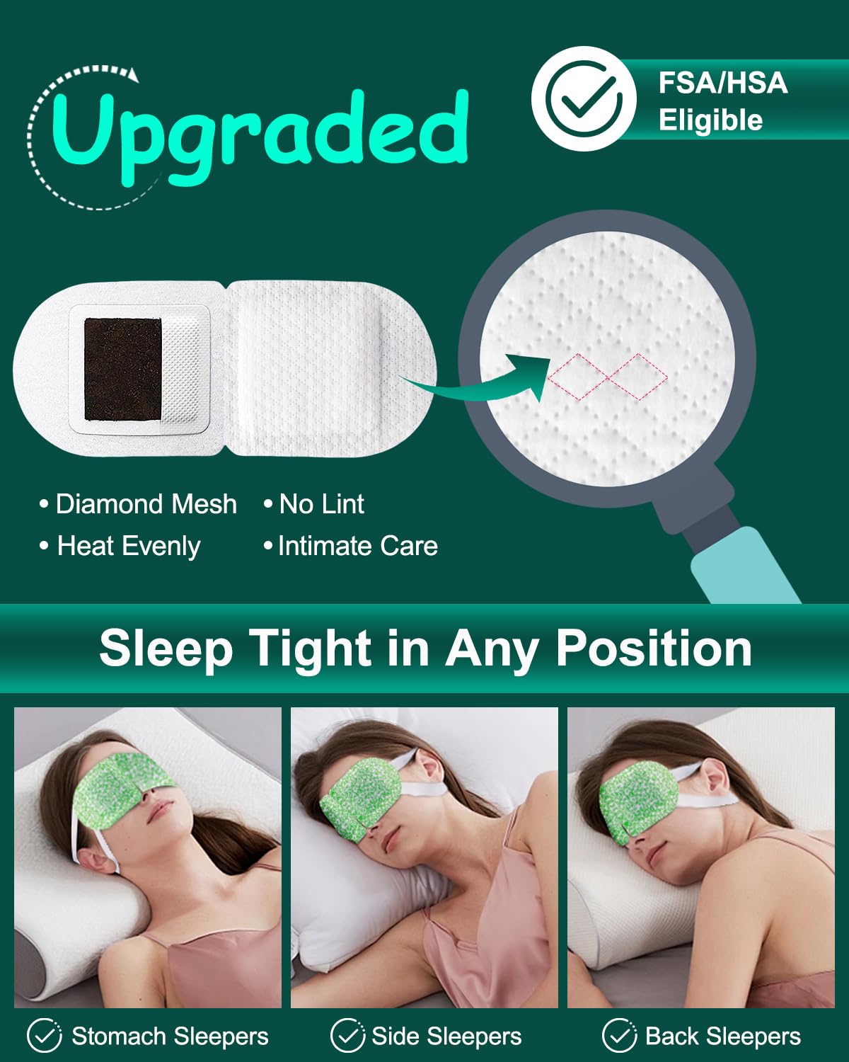ProCIV self-heating eye mask delivers soothing warmth for eye strain during travel.