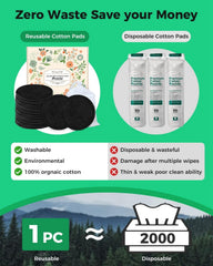 ProCIV soft bamboo-cotton pads closeup for gentle makeup removal