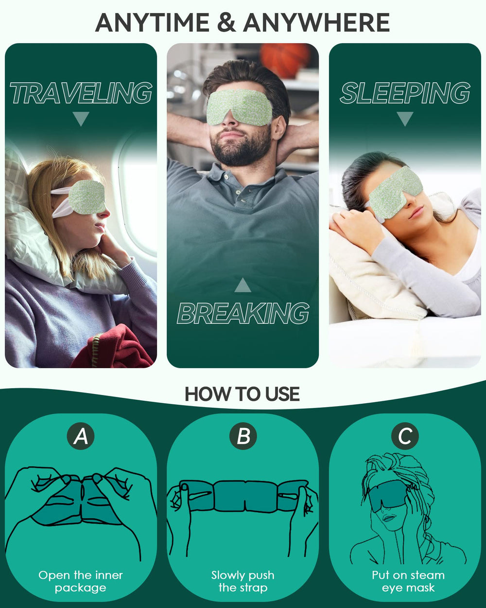 ProCIV office-use setting promotes quick eye rest during work breaks.