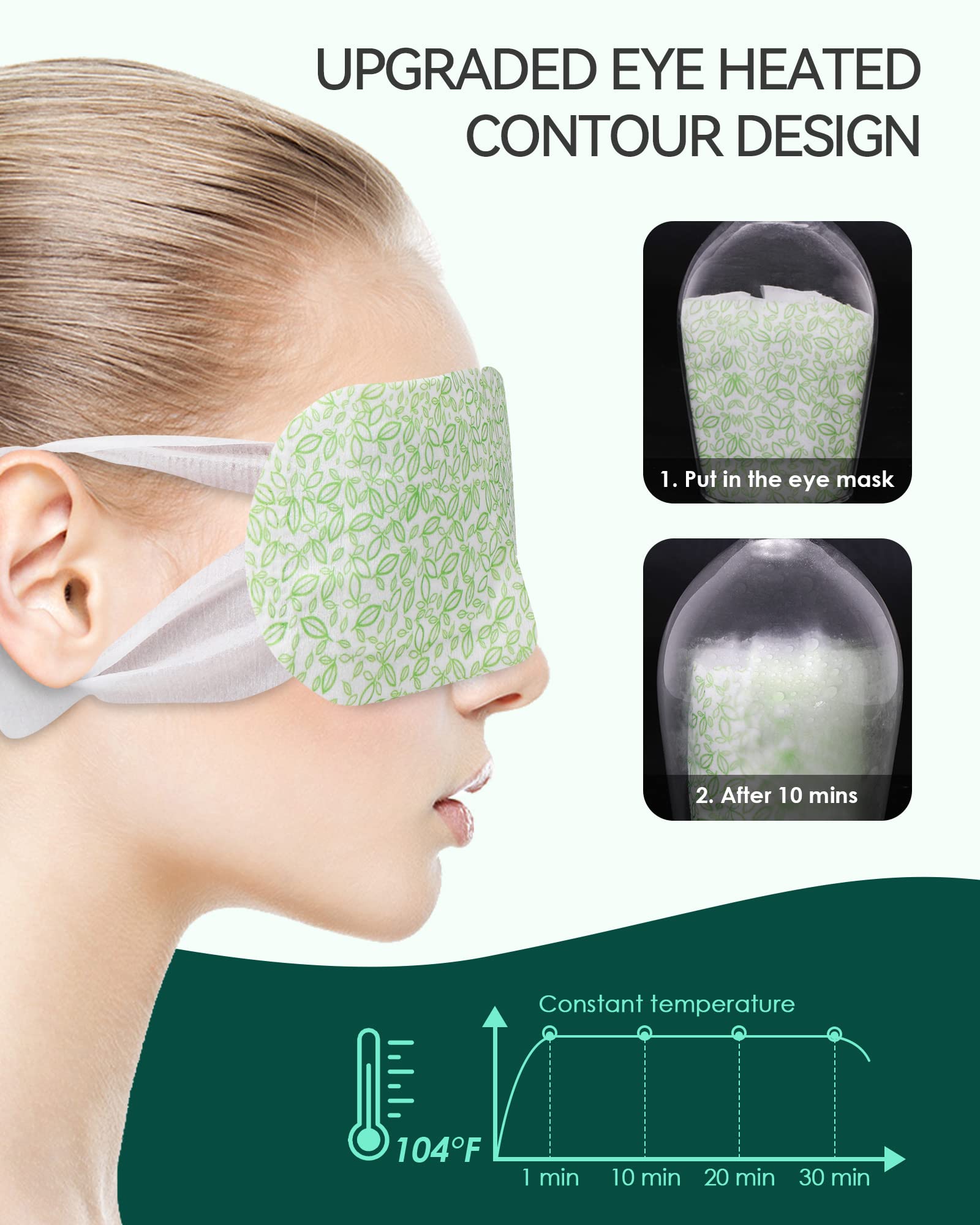 ProCIV temperature graphic displays 104–113°F self-heating warmth.