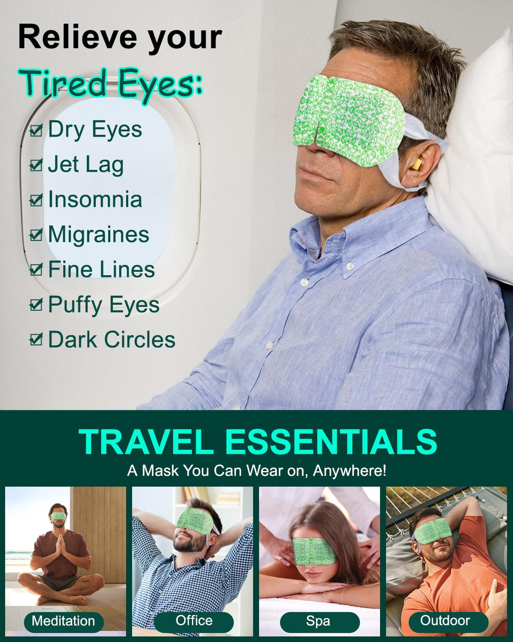 ProCIV heated eye mask at 104–113°F delivers cozy moisture for eye comfort.