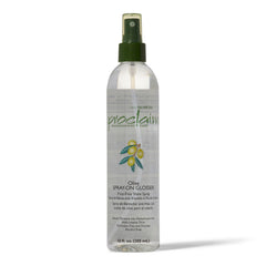 Proclaim Olive Spray On Glosser bottle front showing color-enhancing shine