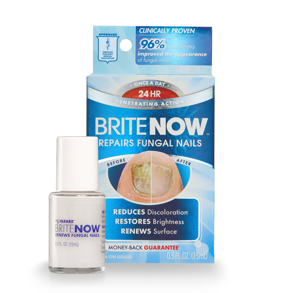 ProClearz Brite Now Nail Treatment brush-on application brightens nails instantly
